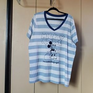 Mickey Mouse V Neck Shirt